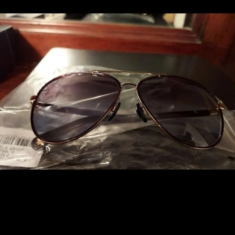 TOMMY HILFIGER 61mm 1766/S Aviator Sunglasses Rose Gold Grey Made In Italy BNWT
